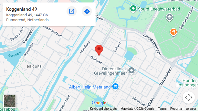 Locatie van Ton de Boer Klusbedrijf op de kaart: Koggenland 49, Purmerend
